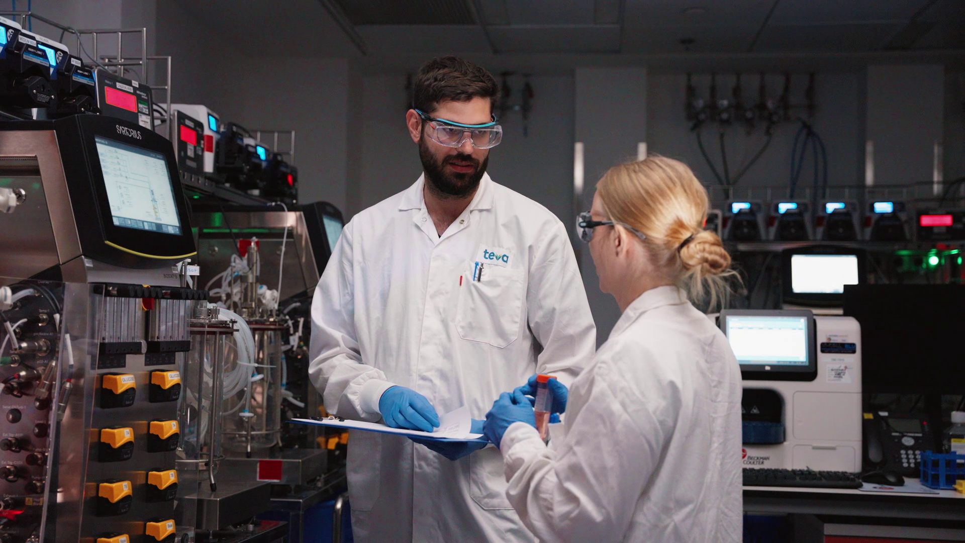 Laboratory technicians from Netanya, teva Israel